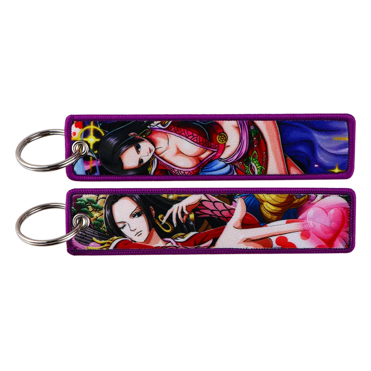 One Piece Luffy Woven Label Keychain, Zoro Cartoon Keychain, Bag Pendant Accessory,018
