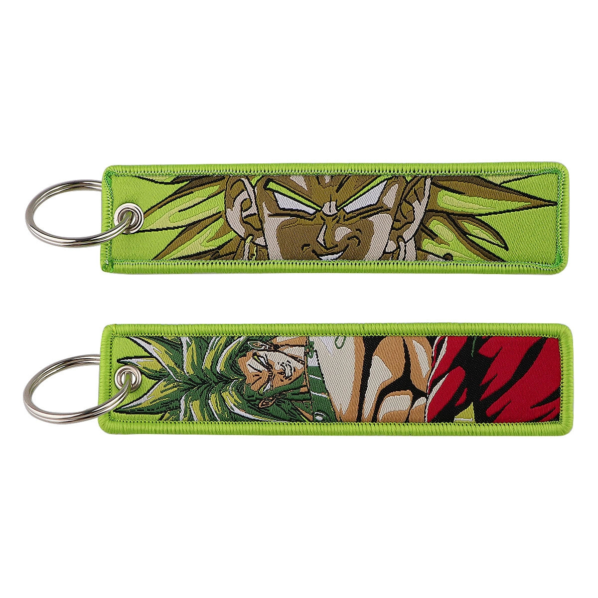 Dragon Ball Woven Keychain Lanyard - Goku & Vegeta Cartoon Character Campus Strap,Fabric Craft Pendant,022