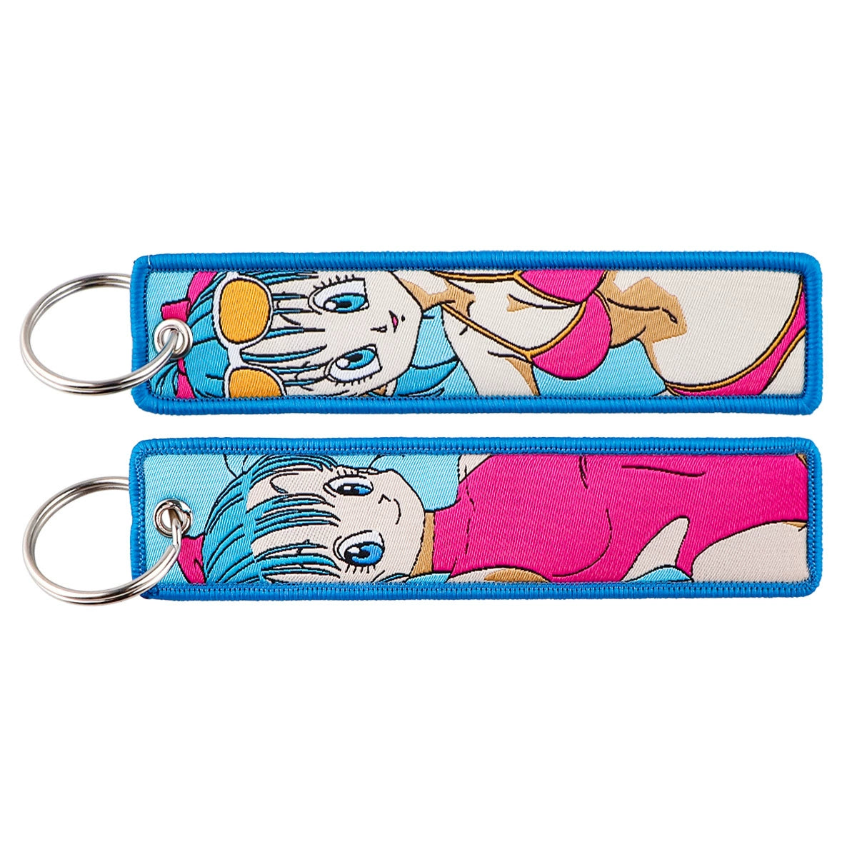 Dragon Ball Woven Keychain Lanyard - Goku & Vegeta Cartoon Character Campus Strap,Fabric Craft Pendant,022
