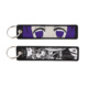 Cartoon Demon Slayer Jacquard Keychain Lanyard, Demon Access Card Holder, Fabric Keychain for ID and Office Badge,017