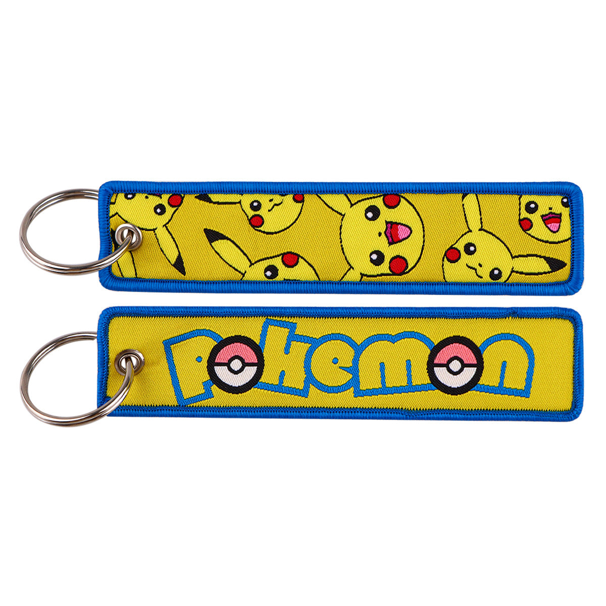 Pokémon Embroidered Keychain – Cute Pocket Monster Pendant,Perfect Gift for Friends,005