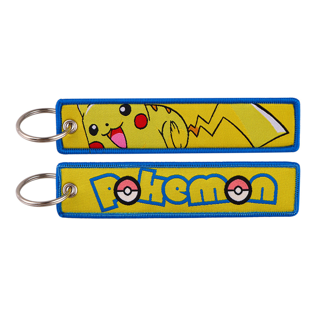 Pokémon Embroidered Keychain – Cute Pocket Monster Pendant,Perfect Gift for Friends,005