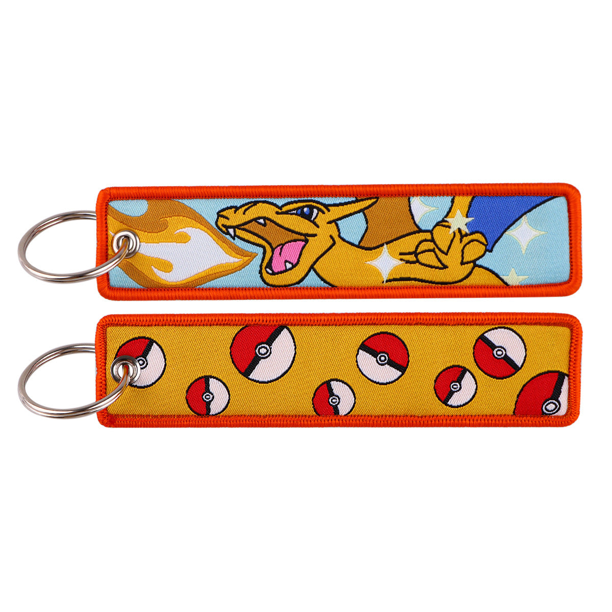 Pokémon Embroidered Keychain – Cute Pocket Monster Pendant,Perfect Gift for Friends,005