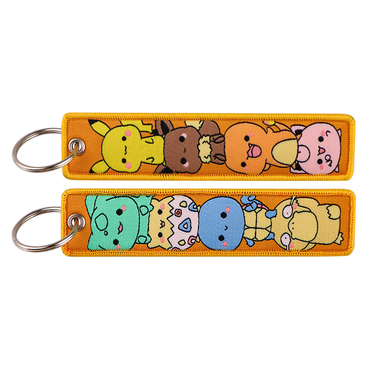 Pokémon Embroidered Keychain – Cute Pocket Monster Pendant,Perfect Gift for Friends,005