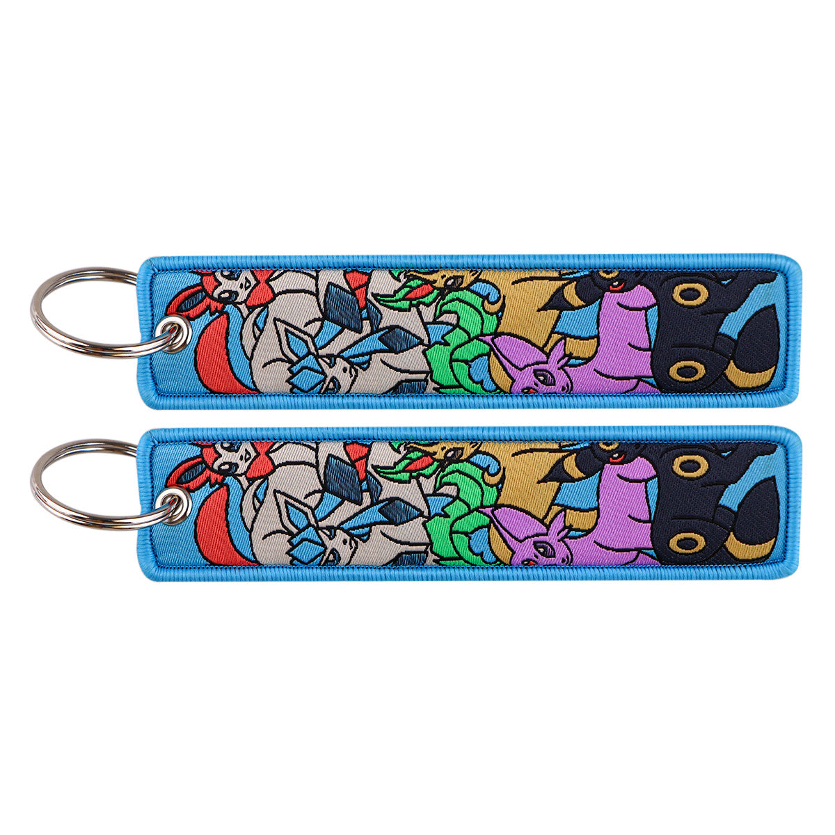 Pokémon Embroidered Keychain – Cute Pocket Monster Pendant,Perfect Gift for Friends,005