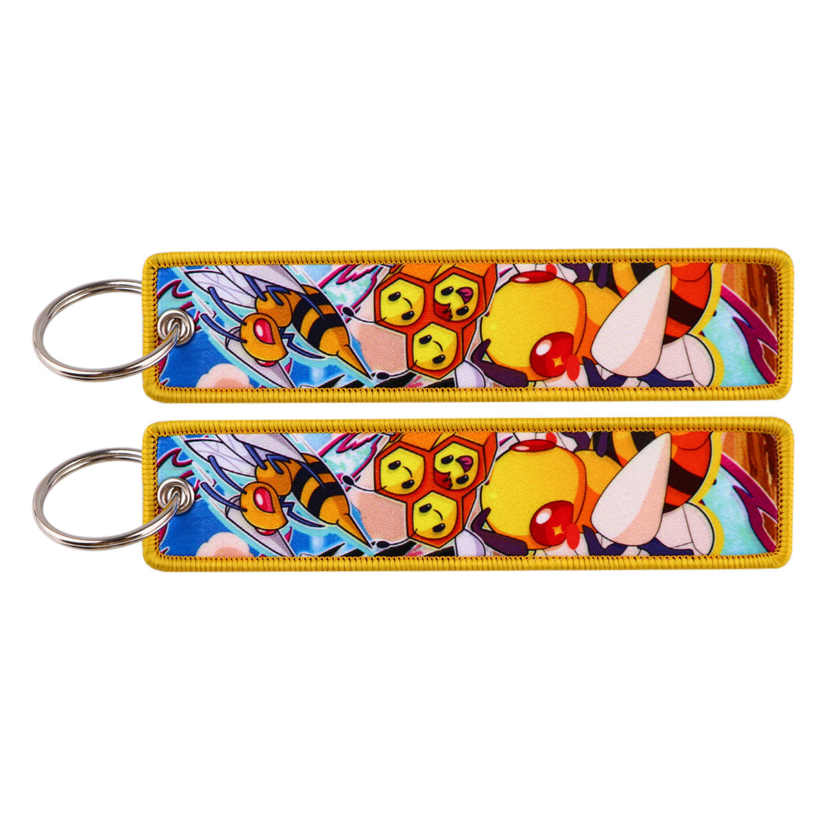 Pokémon Embroidered Keychain – Cute Pocket Monster Pendant,Perfect Gift for Friends,005