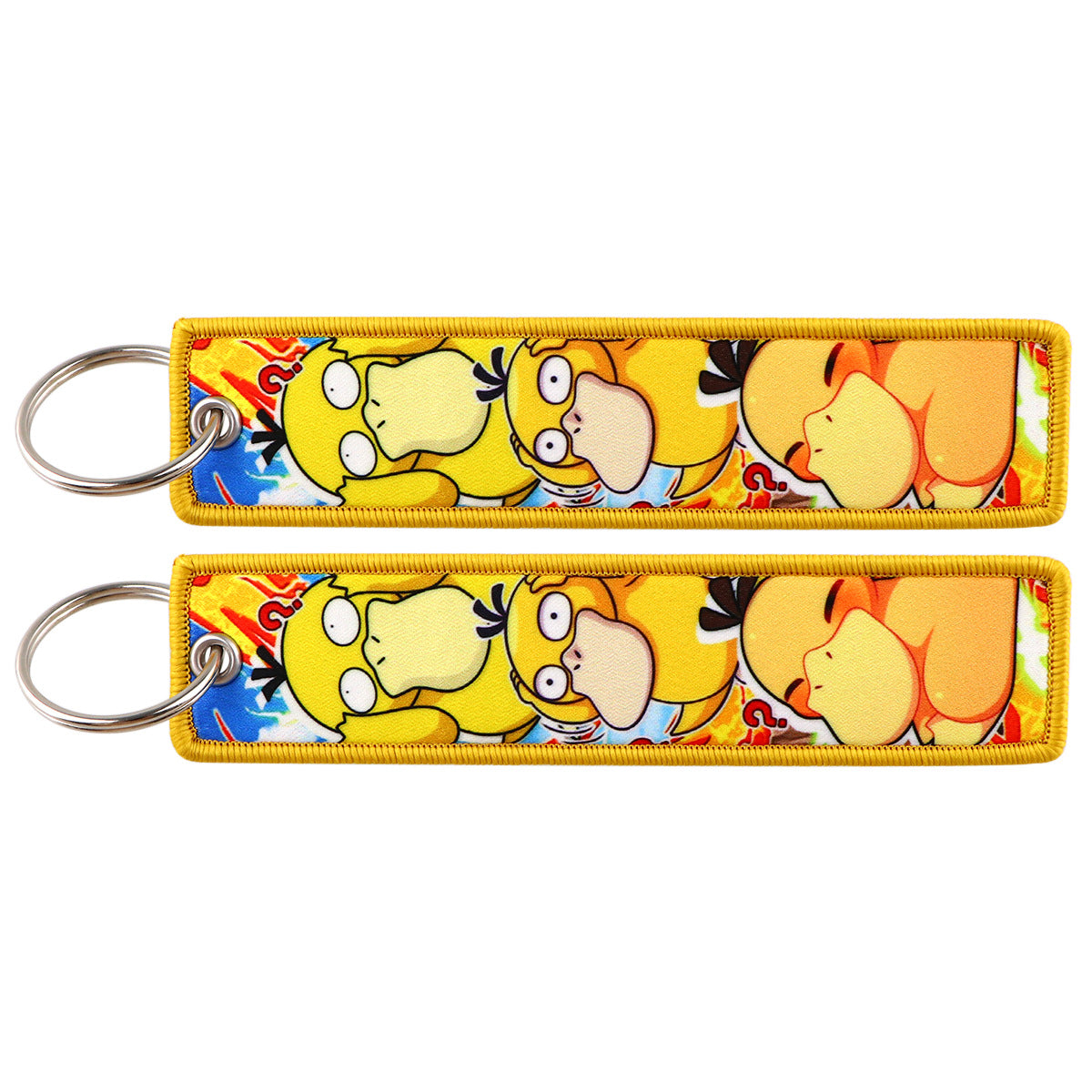 Pokémon Embroidered Keychain – Cute Pocket Monster Pendant,Perfect Gift for Friends,005