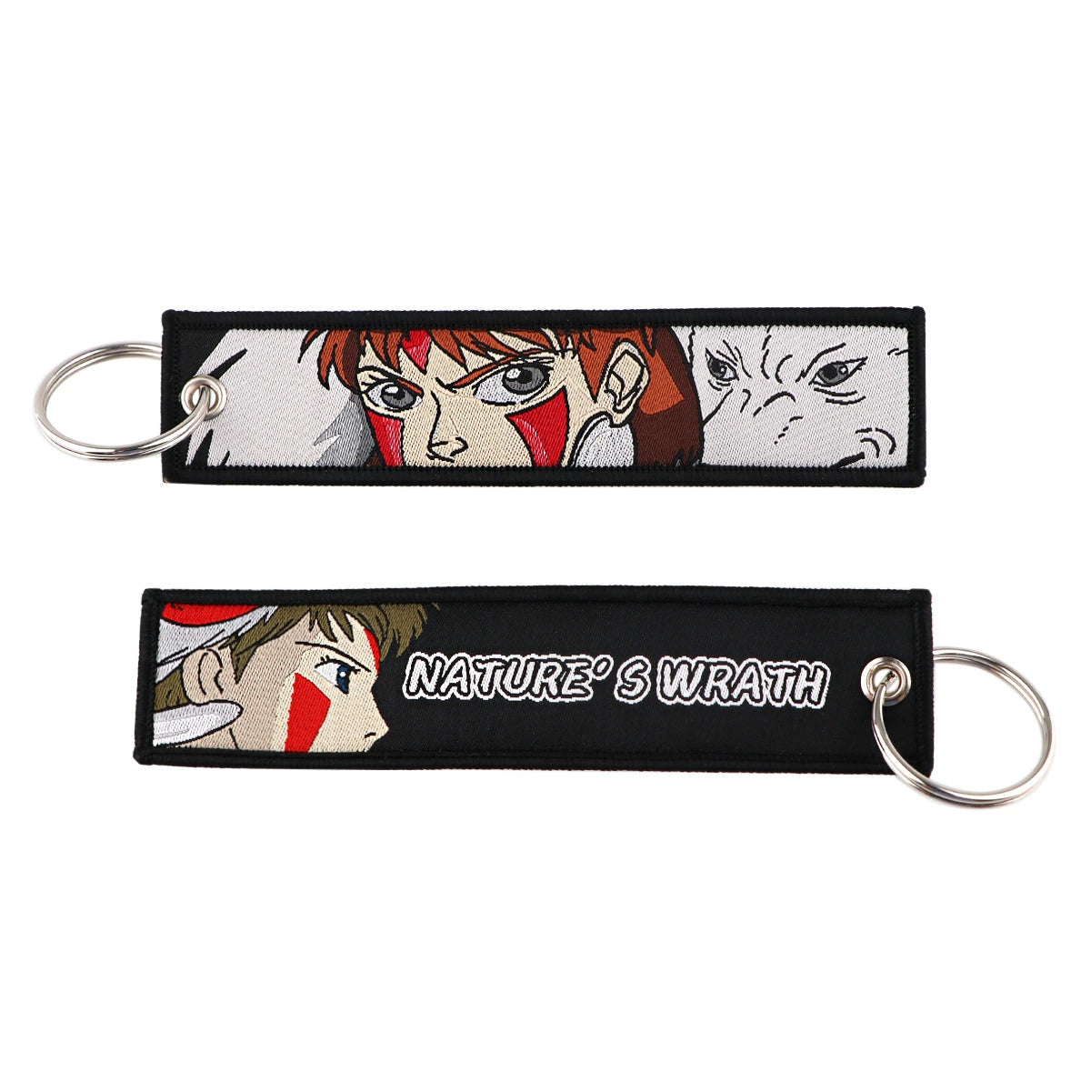 Cartoon Inuyasha Woven Keychain Strap, Ghost Gintama Pendant, Woven Fabric Key Accessories, Fullmetal Alchemist Keychain Charm,014