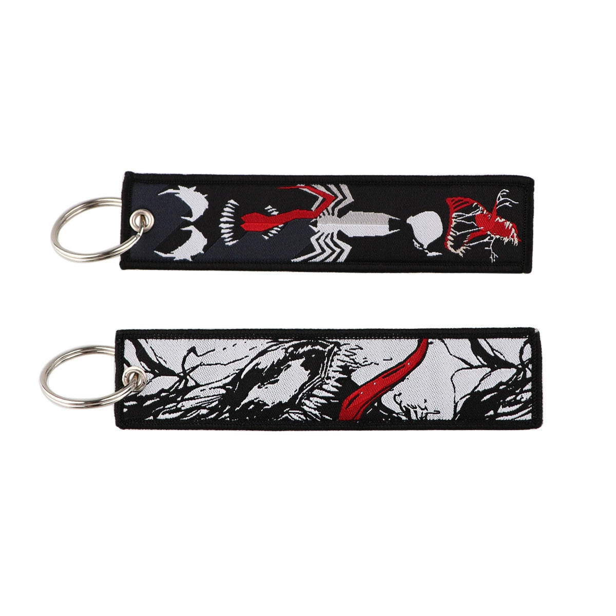 Cartoon Hero Lanyard Keychain – Woven Fabric ID Badge Holder for Students & Office Use,028