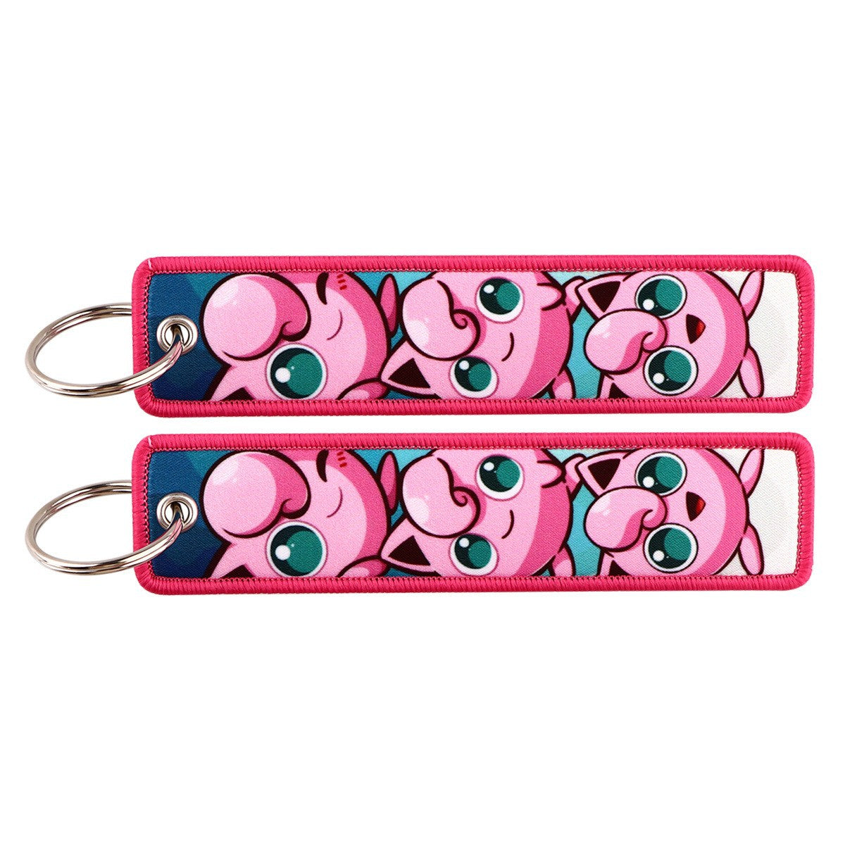 Pokémon Embroidered Keychain – Cute Pocket Monster Pendant,Perfect Gift for Friends,005