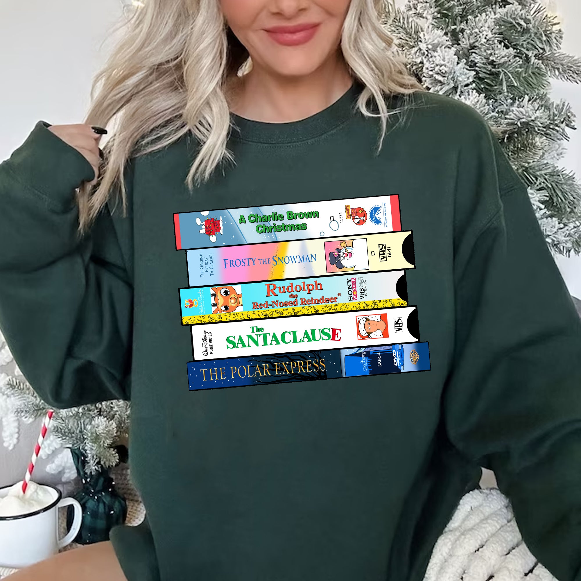 VHS Christmas Movie T-Shirt,Crewneck,Hoodie,TS-C-307