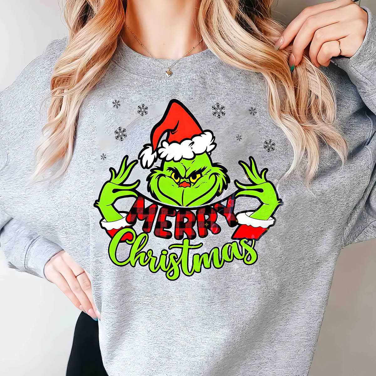 Merry Christmas Grinch T-Shirt,Crewneck,Hoodie For Gift,TS-C-331