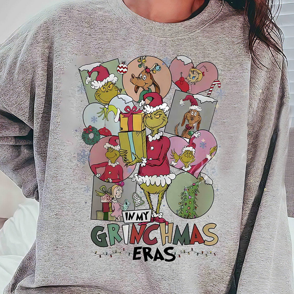 Grinchmas Eras T-Shirt,Crewneck,Hoodie For Christmas Gift,TS-C-344