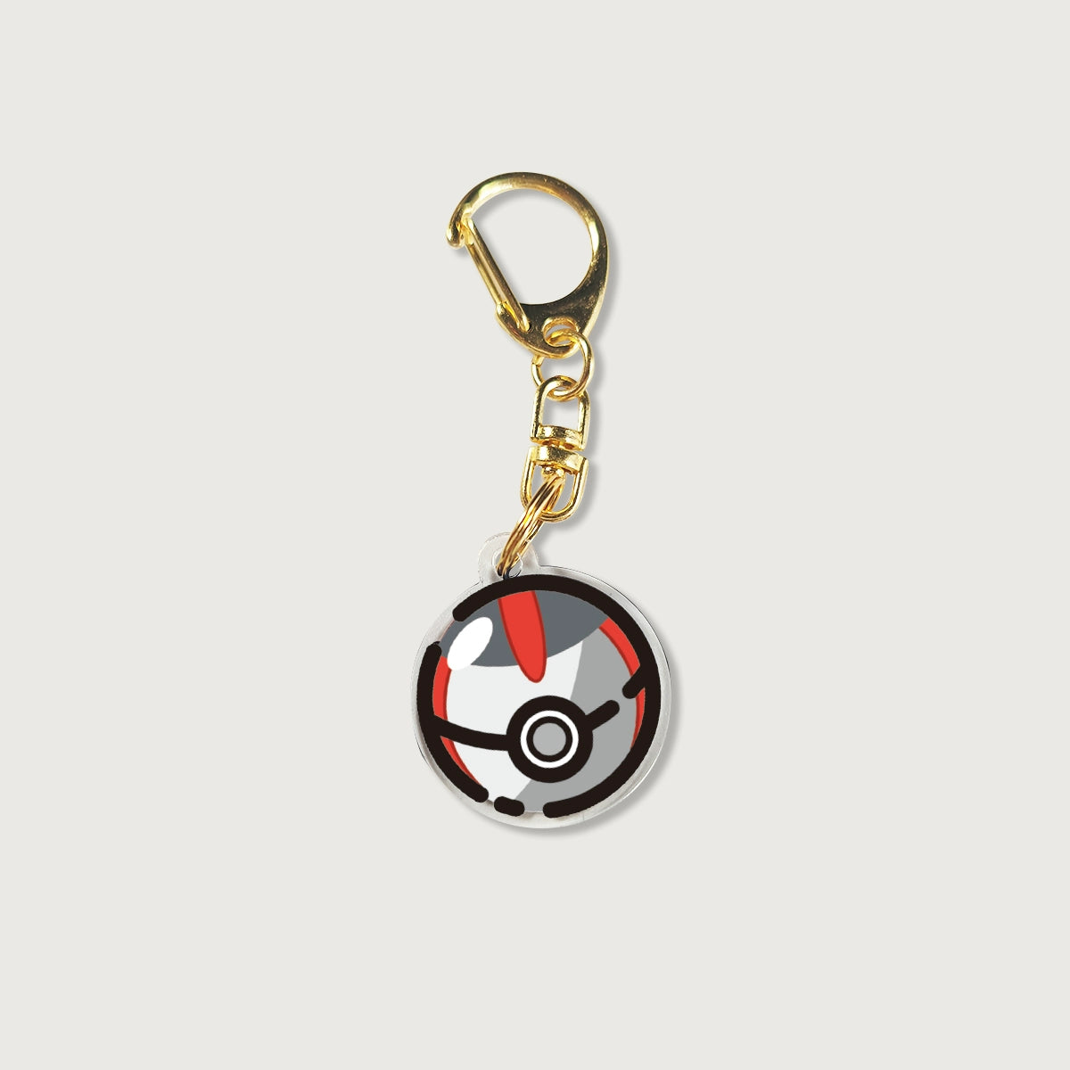 Pokémon Poké Ball Keychain - Double-Sided Acrylic DIY Cartoon Anime Creative Accessory,006