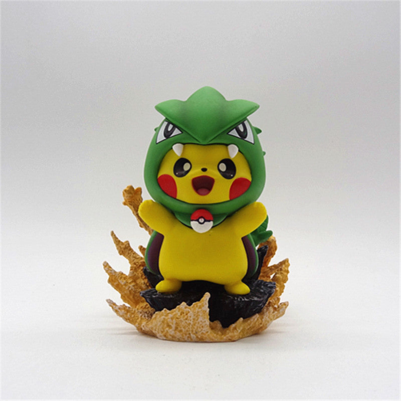 Cosplay Pikachu Pokémon Figure Collectible Statue,Gift For Pokémon Lovers,B-C-1062