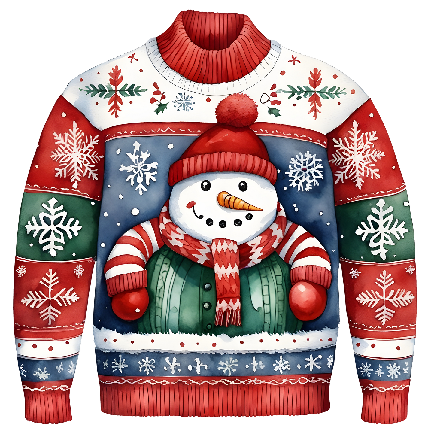 Cute Snowman Christmas Themed Funny Ugly Sweater,TS-C-677