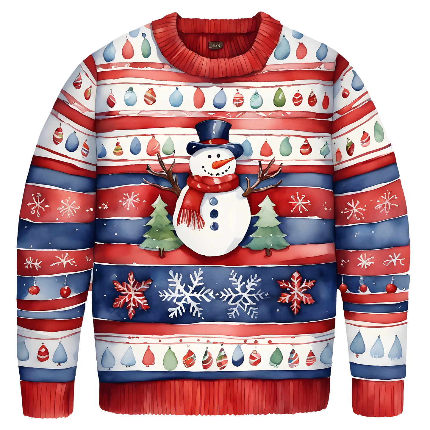 Cute Snowman Christmas Themed Funny Ugly Sweater,TS-C-677