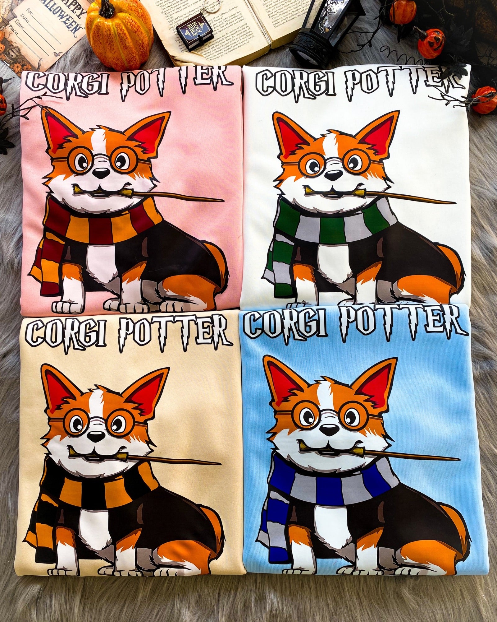 CORGI Potter × HG House Halloween T-Shirt,Crewneck,Hoodie,TS-C-422