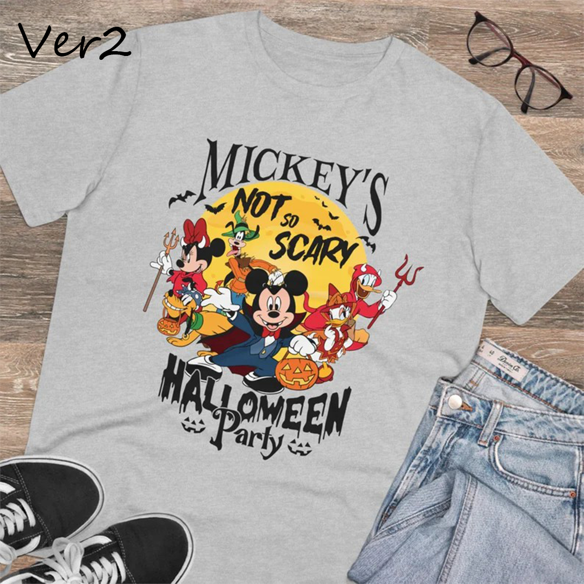 Not So Scary Mouse Halloween,Trick Or Treat Mouse T-shirt,Crewneck,Hoodie,H-C-062