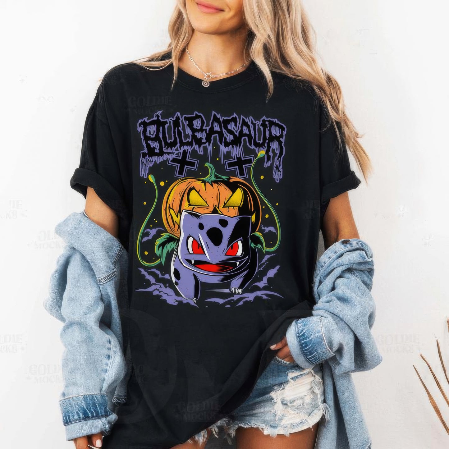 Halloween Bulbas4ur Pumpkin Unisex T-Shirt,Crewneck,Hoodie,For Gift,TS-C-676