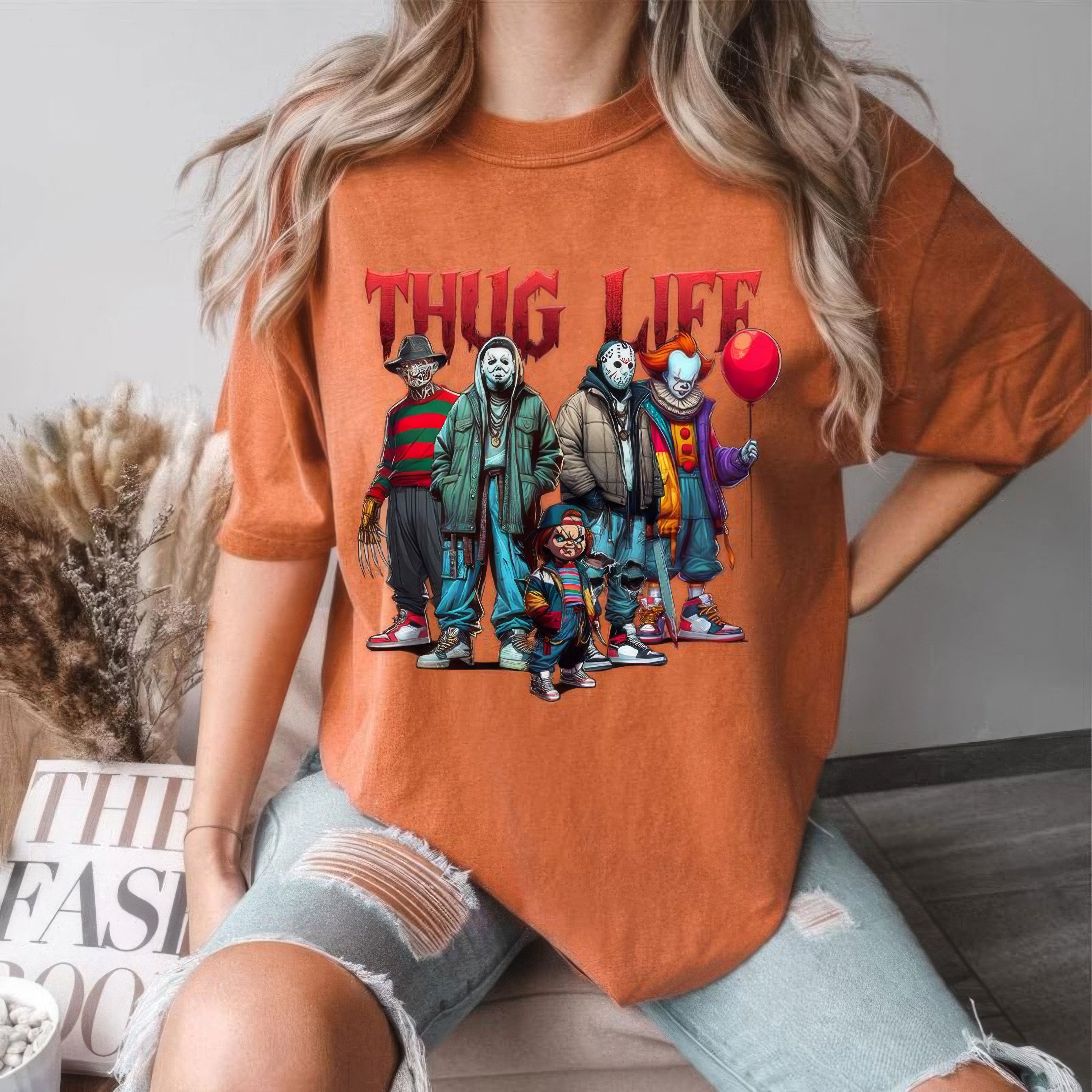 Thug Life Hocus Pocus Horror Halloween T-Shirt,Crewneck,Hoodie,TS-C-198