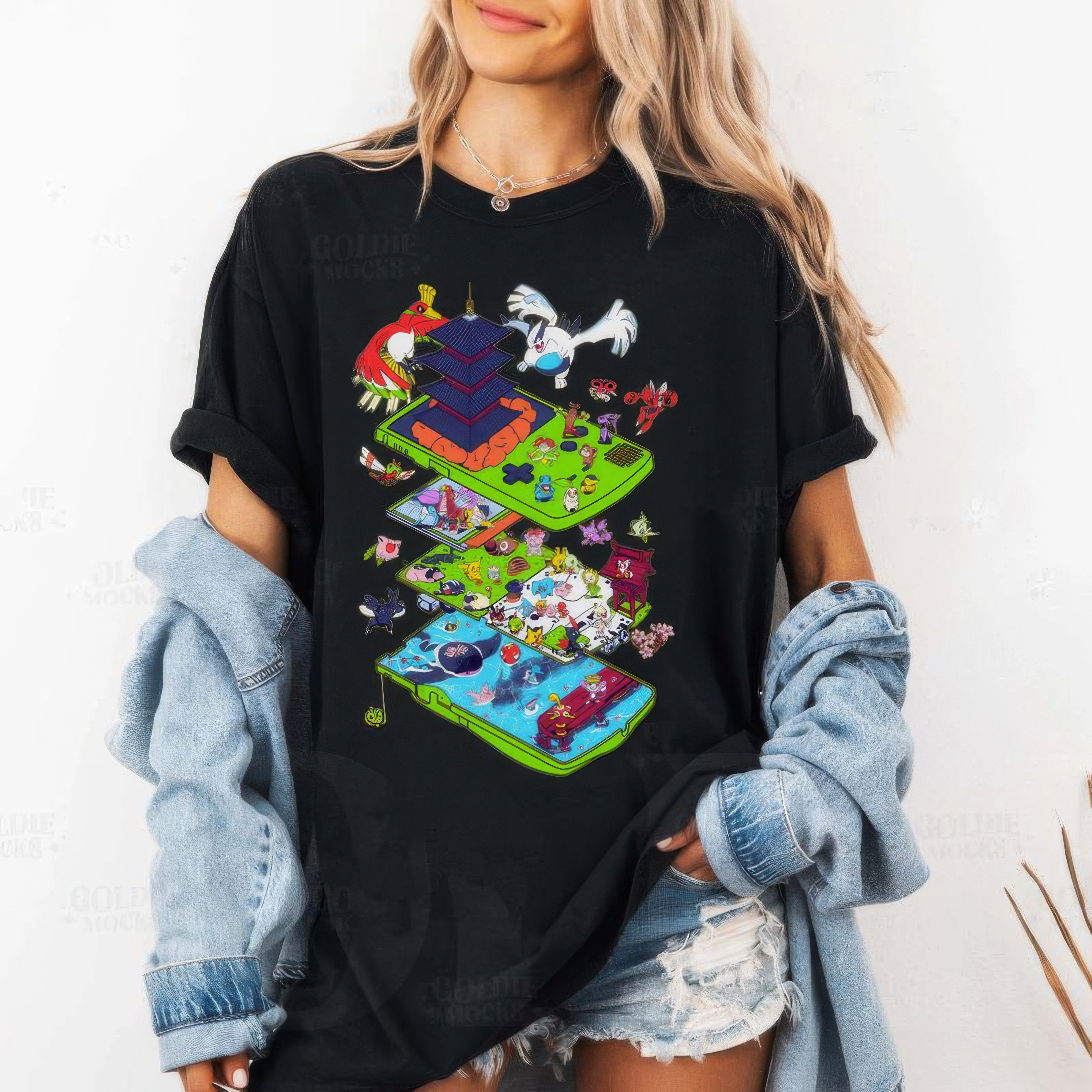 Retro Game Pokemon Unisex T-Shirt,Crewneck,Hoodie,For Pokemon Lovers,H-C-1033