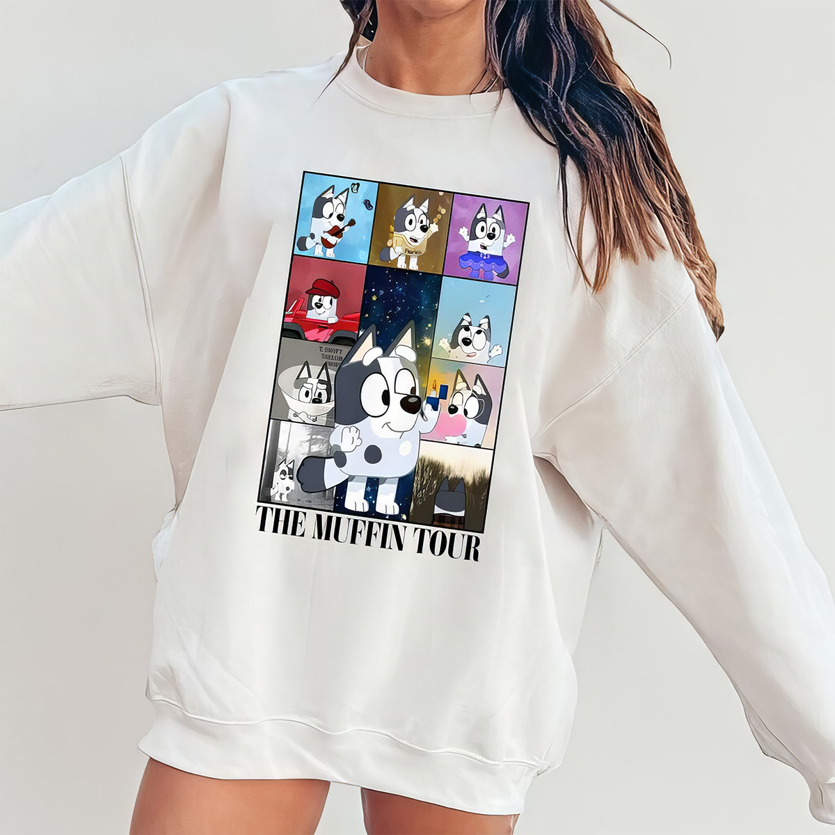 The Muffin Tour Cute Bluey T-Shirt,Crewneck,Hoodie,TS-C-639