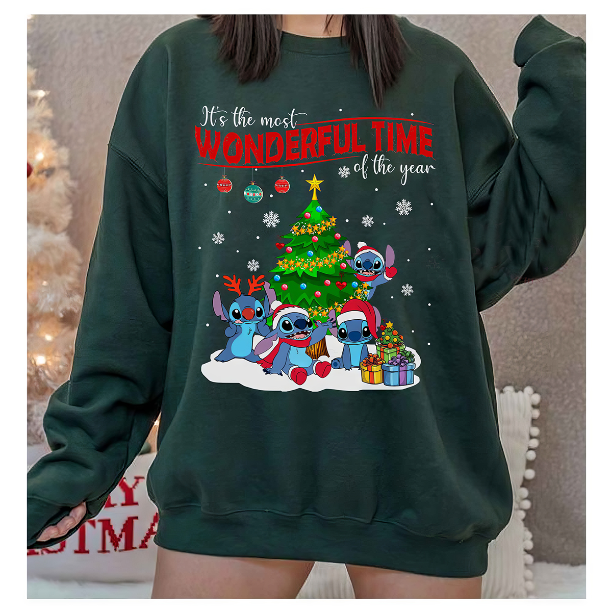 Stitch Most Wonderful Time Of The Year T-Shirt,Crewneck,Hoodie,TS-C-416