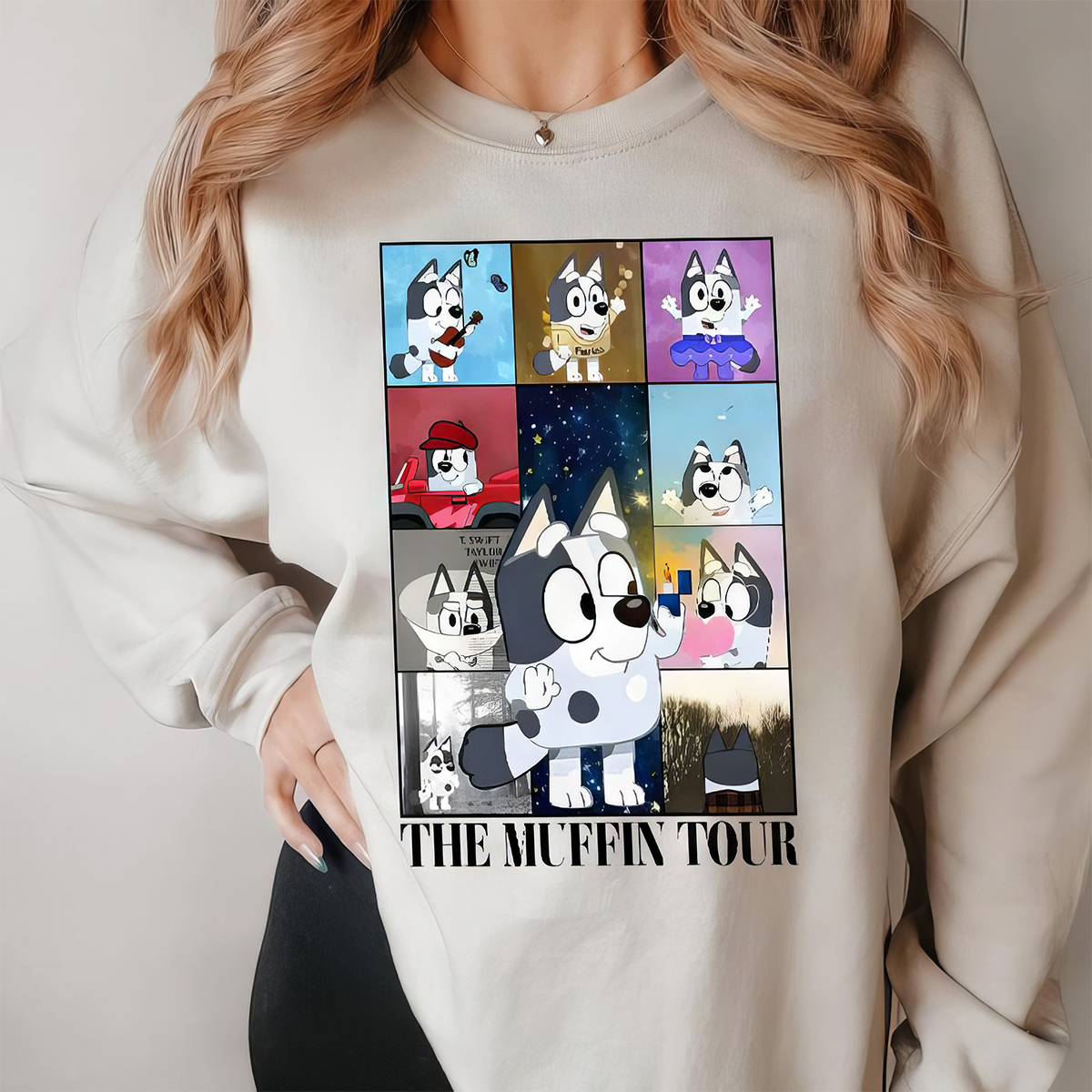 The Muffin Tour Cute Bluey T-Shirt,Crewneck,Hoodie,TS-C-639