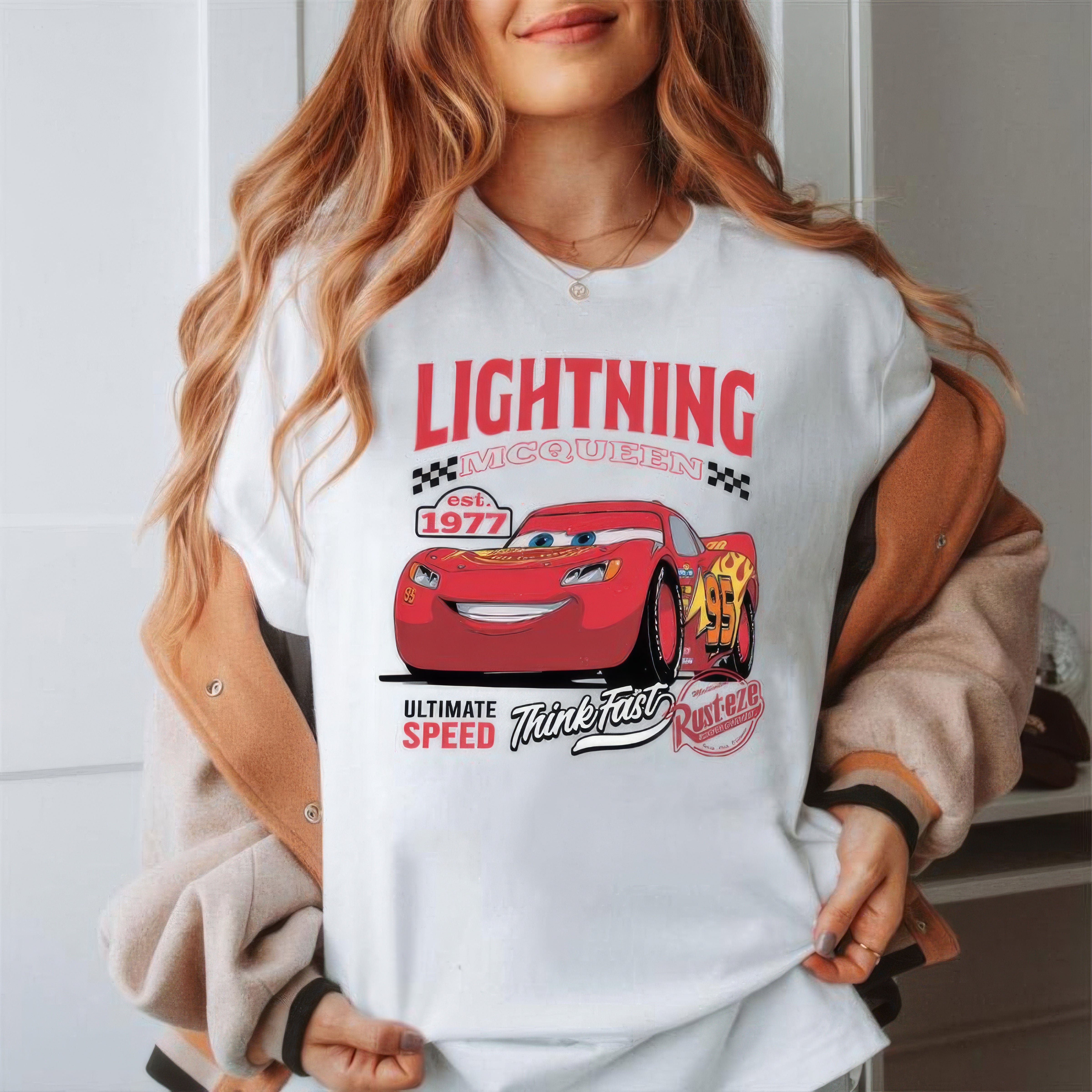 Lighting McQueen Cars Movie T-Shirt,Crewneck,Hoodie,TS-C-581