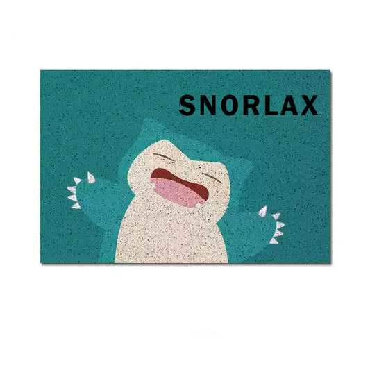 Snorlax Anime Silky Loop Entrance Mat,Perfect for Anime Fans,B-C-1093