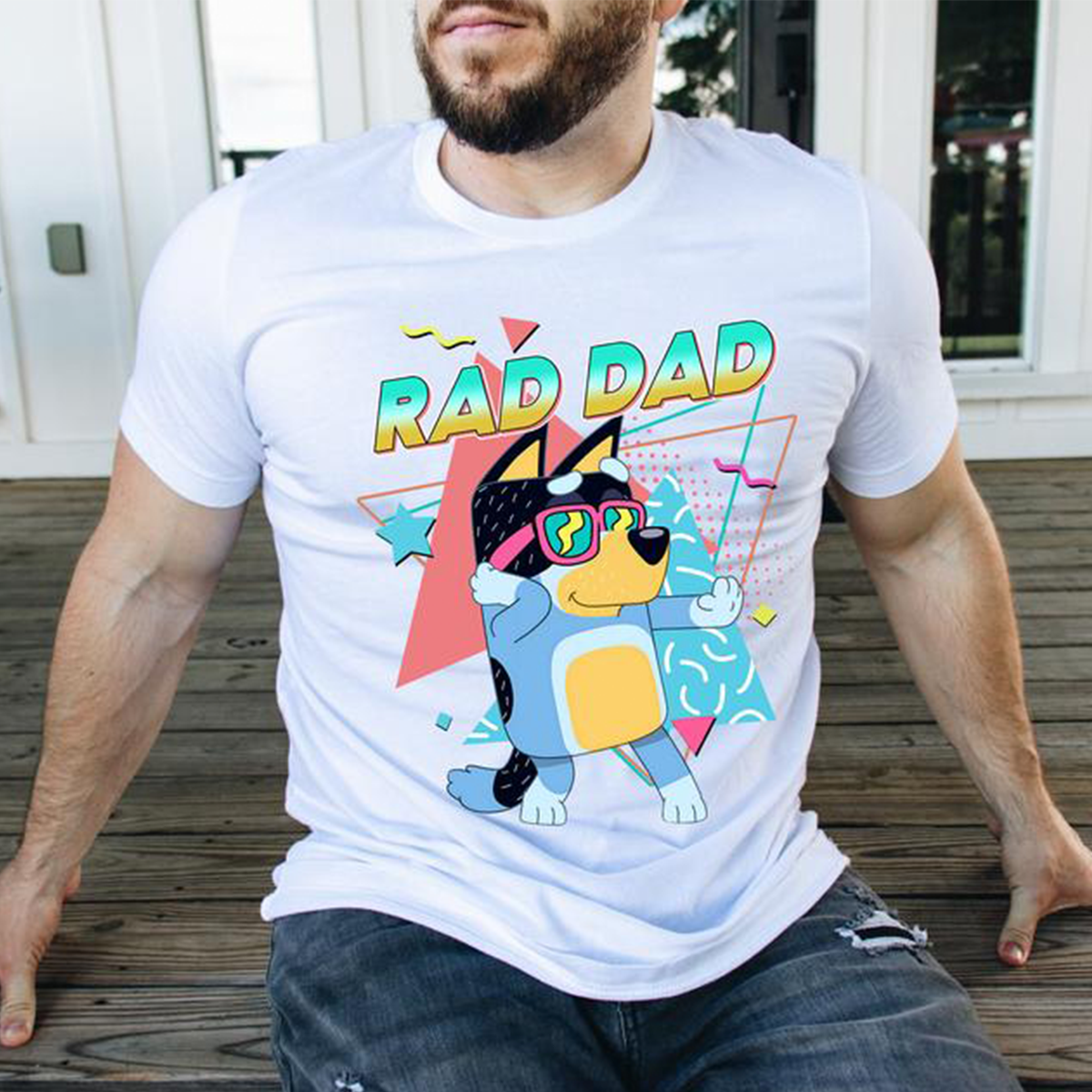 Bluey Rad Mom Dad Retro Couple Bluey T-Shirt,Crewneck,Hoodie,TS-C-525