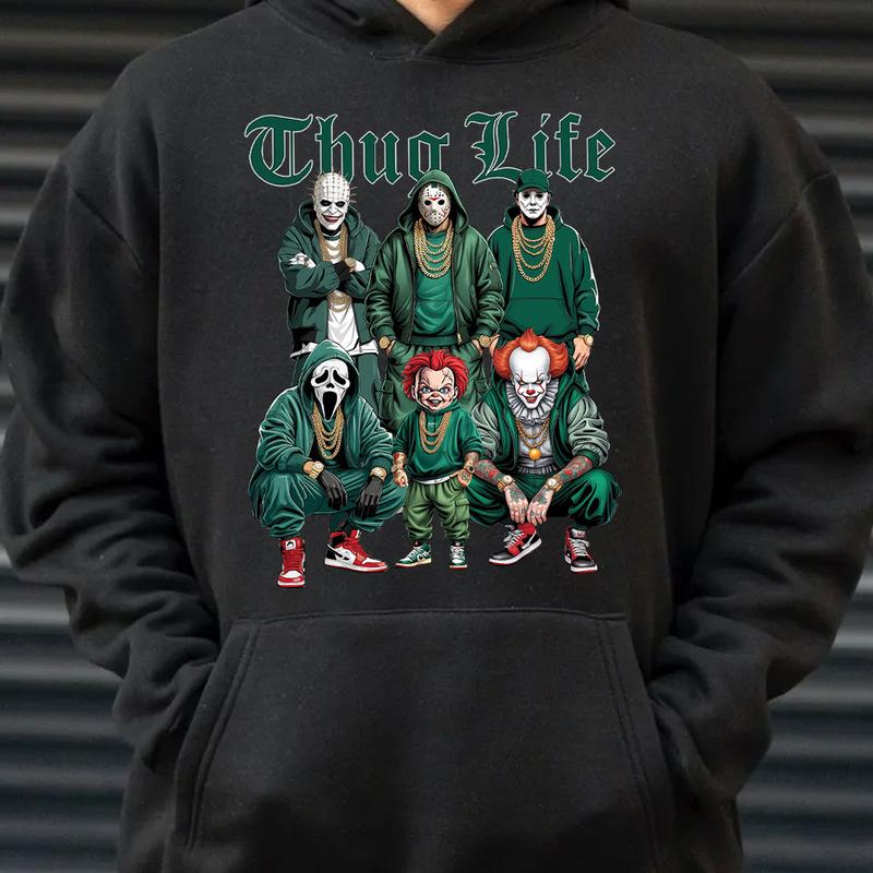 Thug Life Halloween Gifts For Horror Fans T-Shirt,Crewneck,Hoodie,TS-C-279