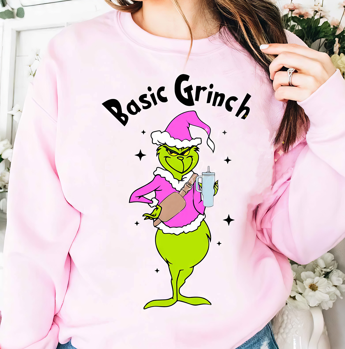 Basic Grinch T-Shirt,Crewneck,Hoodie,Gift For Christmas,TS-C-328