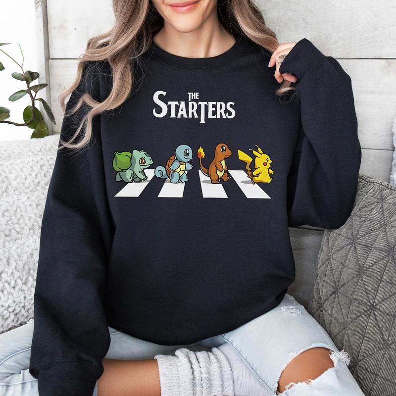 The Starters Poke Shirt,Abbey Road Pokes Crossover Vintage Unisex Crewneck,Hoodie,TS-C-486