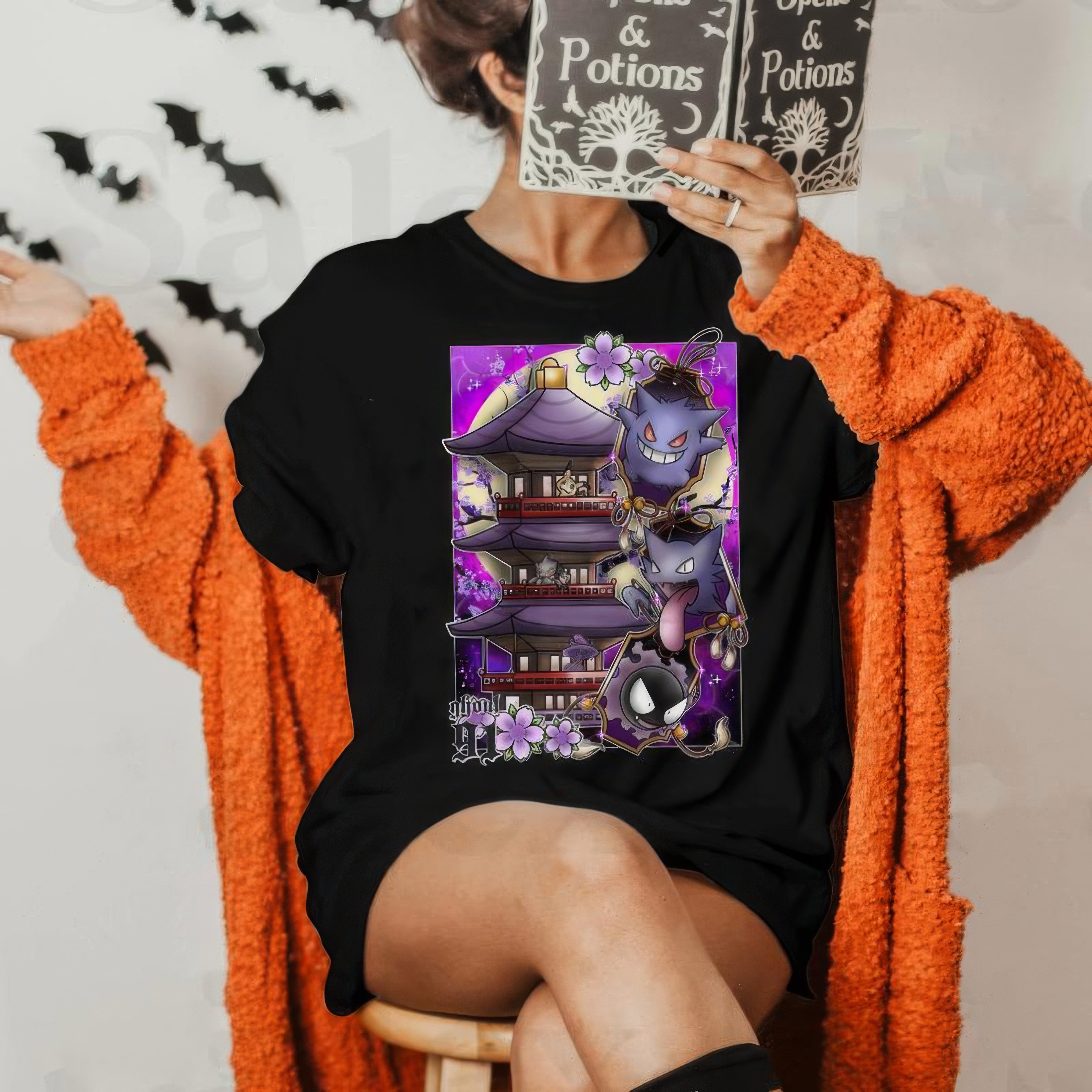 Halloween Lavender Town POkemon Legends Unisex T-Shirt,Crewneck,Hoodie,TS-C-670