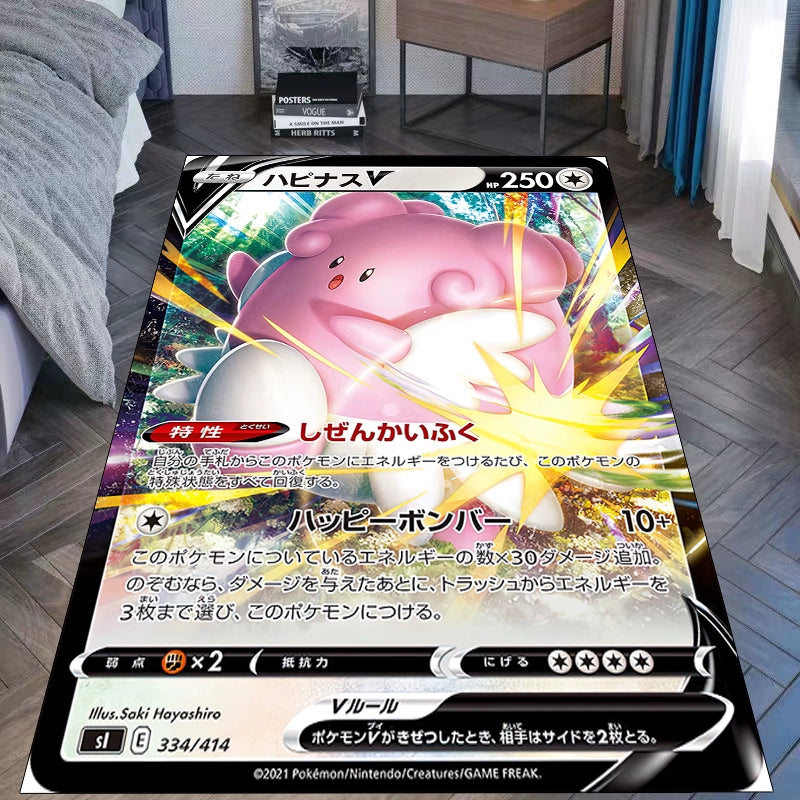 Bulbasaur,Psyduck,Snorlax,and Jigglypuff AnimeThrow Blanket,Soft and Cozy,Perfect for Anime Fans,B-C-1083