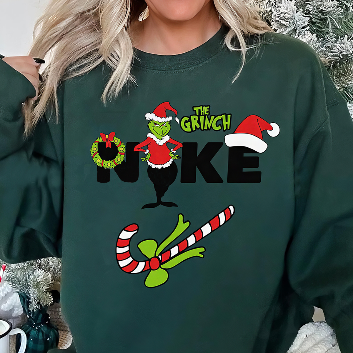 The Grinch NK Christmas T-Shirt,Crewneck,Hoodie For Gift,TS-C-364