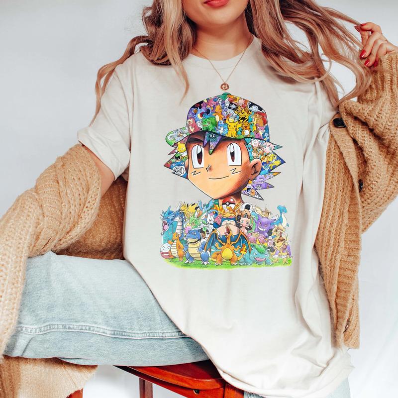 Pokémon Anime Vintage Unisex T-Shirt,Crewneck,Hoodie,TS-C-476