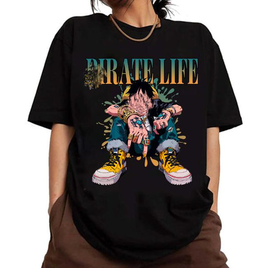 Luff Pjrate lifee Shirt Crewneck Hoodies,On3 Pjece Animee T-Shirt Gift,H-C-783