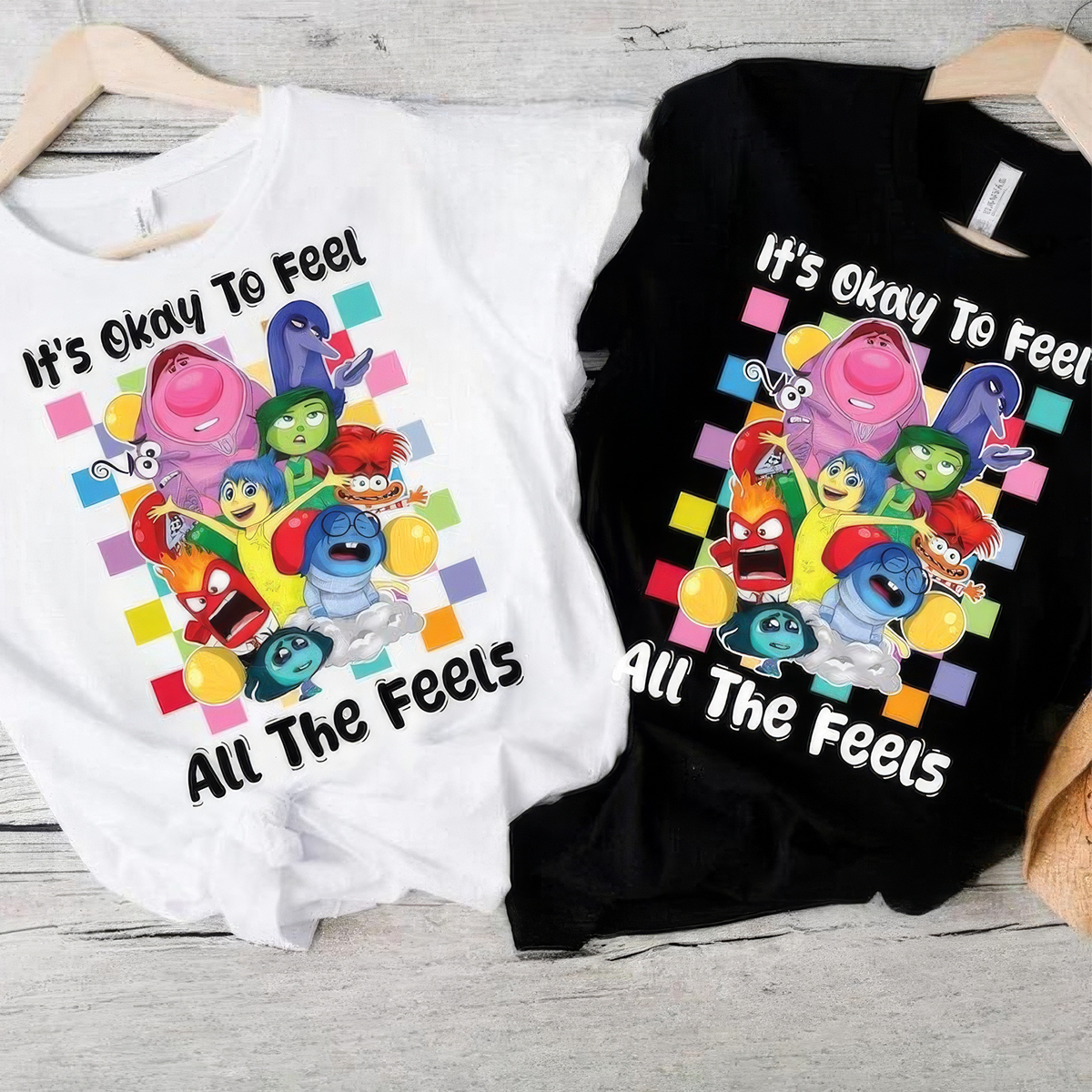 It's Okay To Feel All The Feels Mental Health Awareness Emotions T-Shirt,Crewneck,Hoodie,TS-C-609