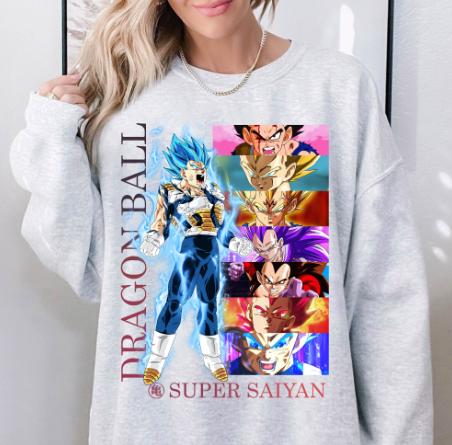 Vegeta Dr4gonn B4ll Anime Character Unisex T-Shirt,Crewneck,Hoodie,H-C-912