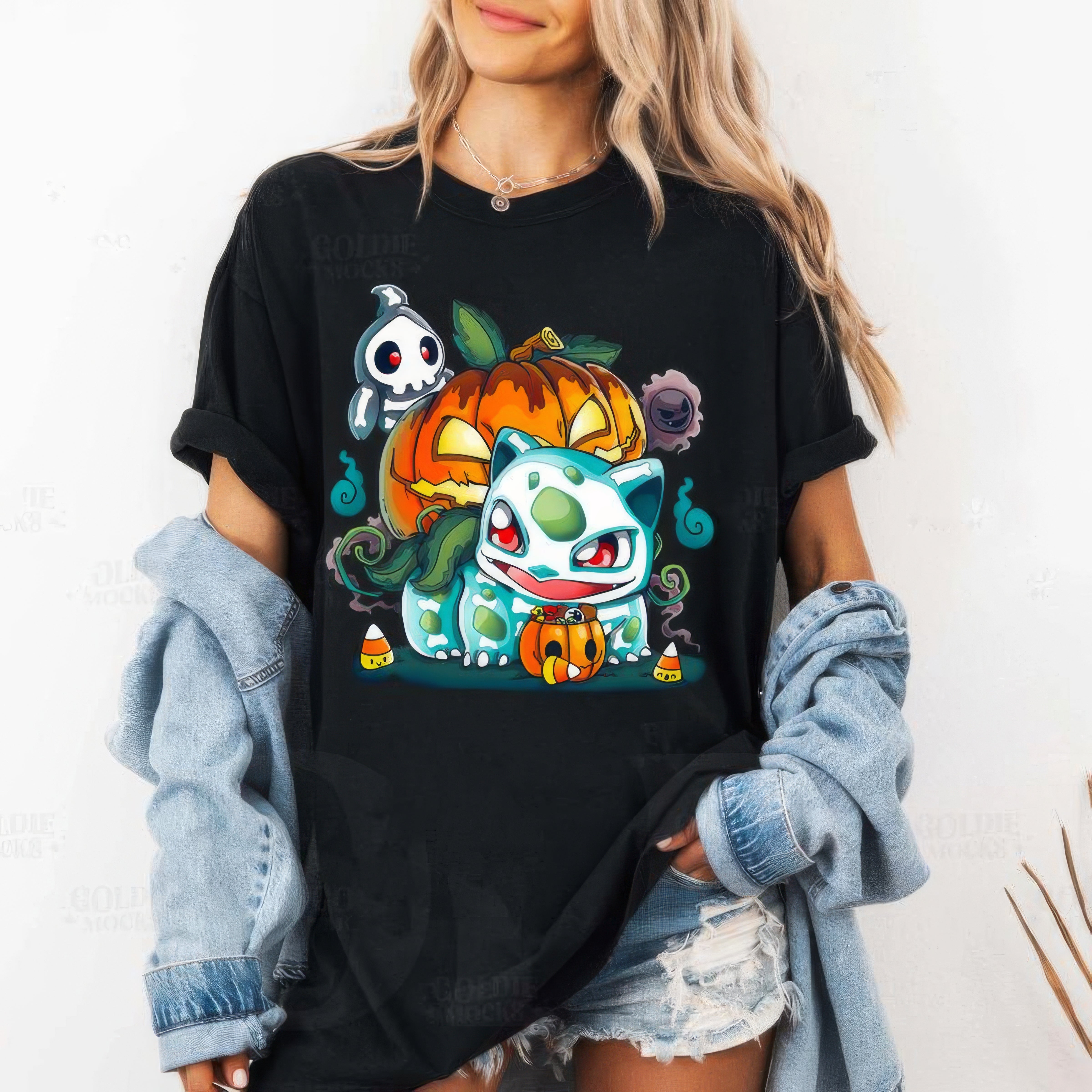 Halloween Bulbas4ur Pumpkin Unisex T-Shirt,Crewneck,Hoodie,For Gift,TS-C-674