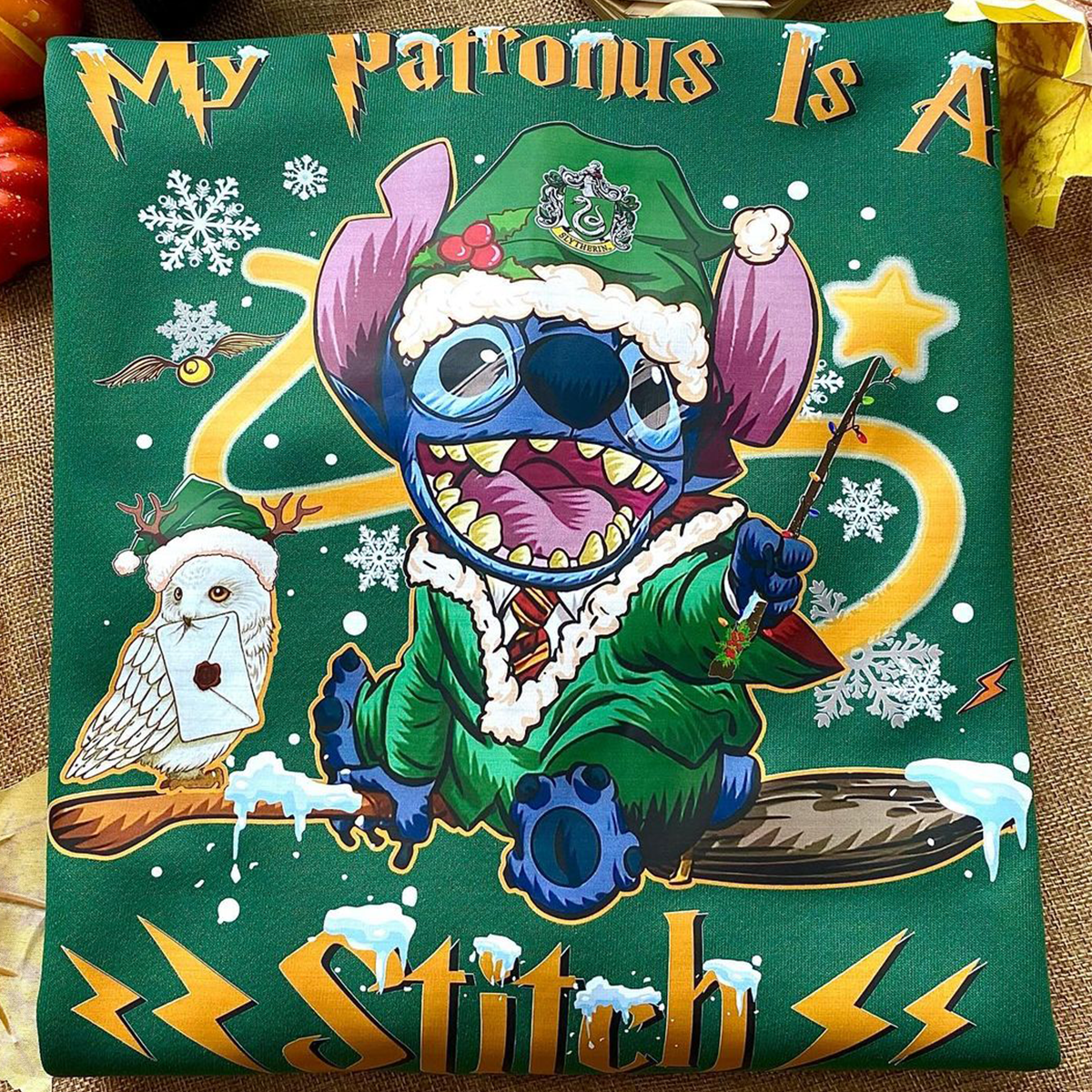 My Patronus Is A Stitch Christmas T-Shirt,Crewneck,Hoodie,TS-C-652