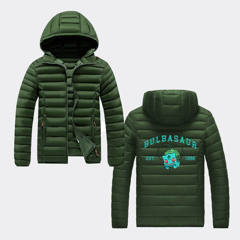 Bulbasaur Adorable Anime-Themed Embroidered T-Shirt,Crewneck,Hoodie-Trendy Versatile and a Thoughtful Gift for Friends,H-C-713