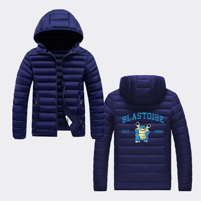 Blastoise Adorable Anime-Themed Embroidered T-Shirt,Crewneck,Hoodie-Trendy Versatile and a Thoughtful Gift for Friends,H-C-712