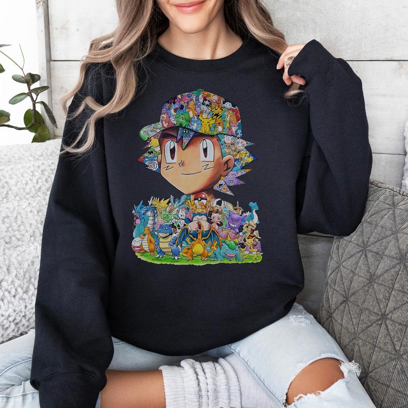 Pokémon Anime Vintage Unisex T-Shirt,Crewneck,Hoodie,TS-C-476