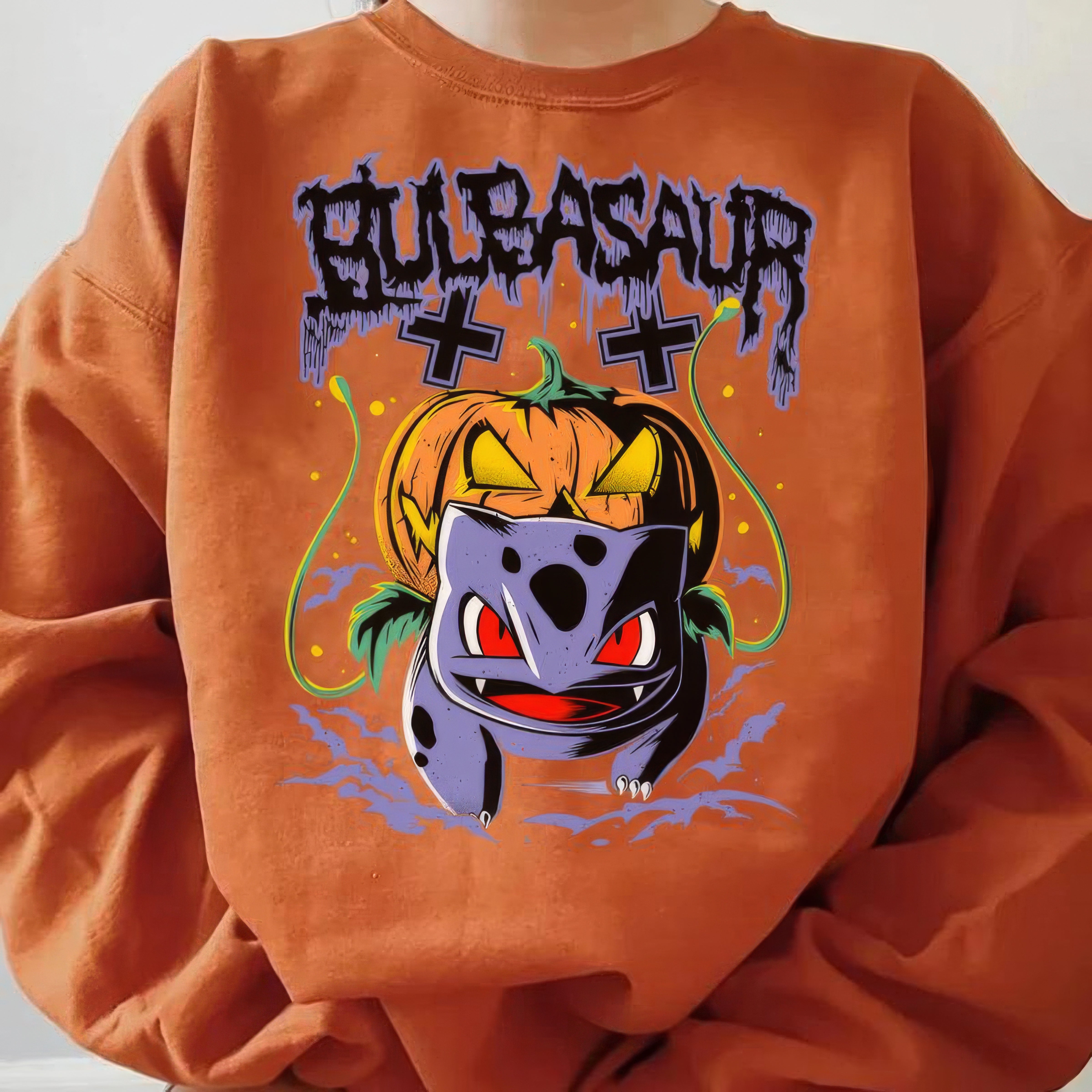 Halloween Bulbas4ur Pumpkin Unisex T-Shirt,Crewneck,Hoodie,For Gift,TS-C-676