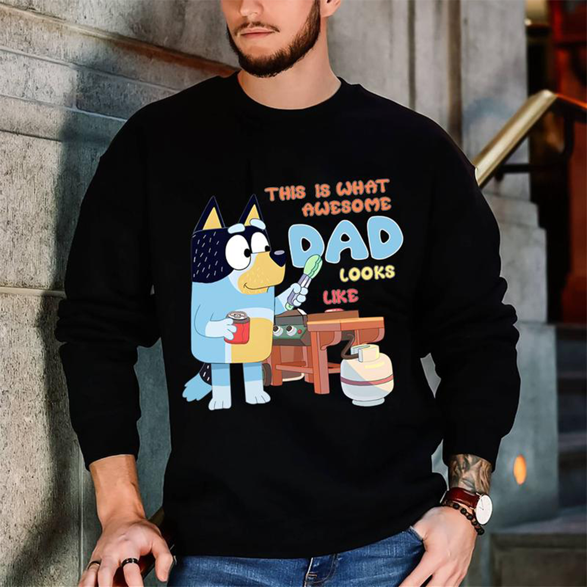 AWESOME DAD This Is What An Dad Looks Like MENS Blvey Retro T-Shirt,Crewneck,Hoodie,TS-C-553