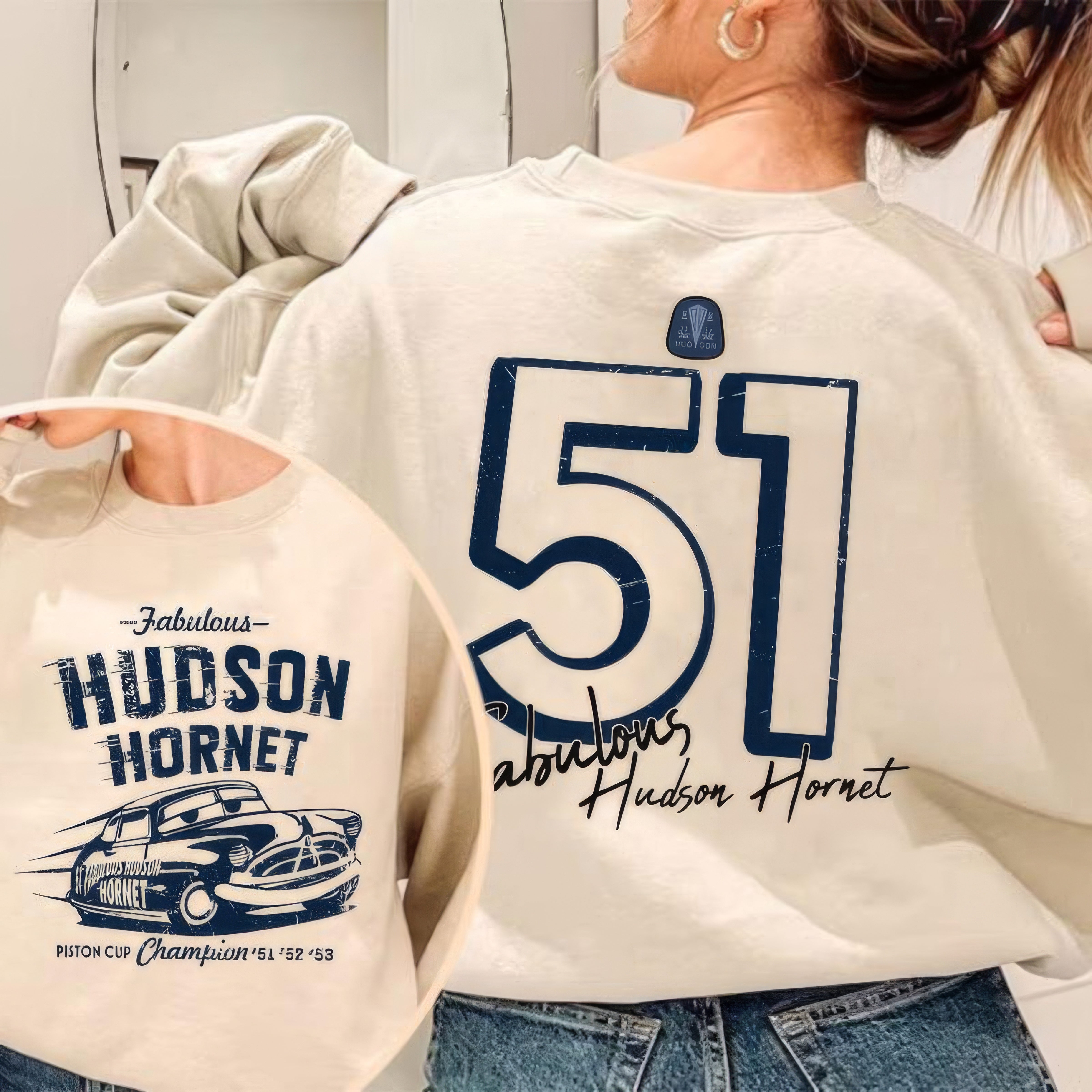 Fabulous Hudson Hornet McQueen Cars T-Shirt,Crewneck,Hoodie,TS-C-584